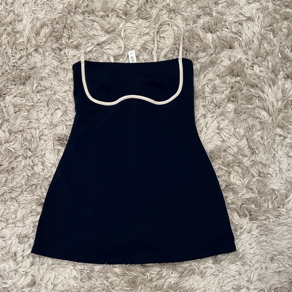 ALO Yoga Airbrush Streamlined Dress Navy